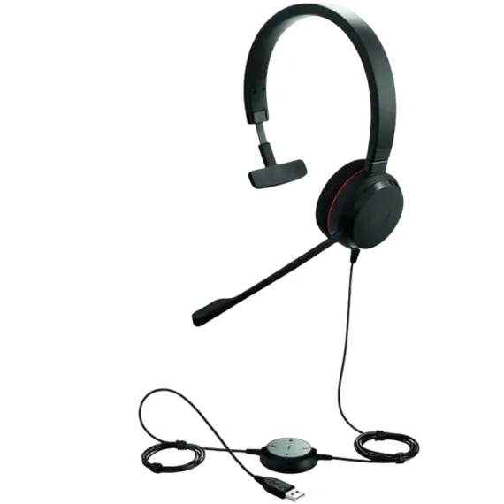 НАУШНИКИ JABRA EVOLVE 20 MS MONO, ЧЁРНЫЙ