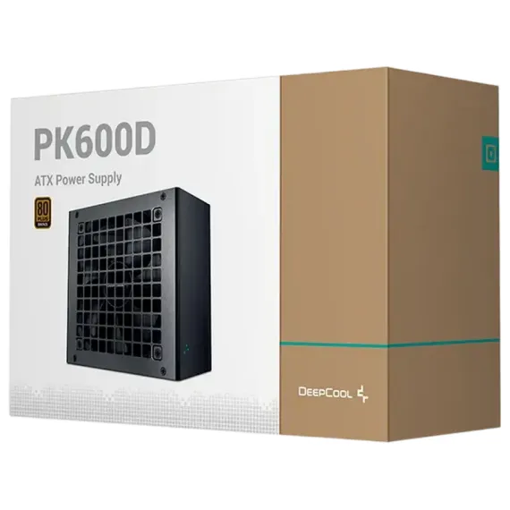 БЛОК ПИТАНИЯ ДЛЯ КОМПЬЮТЕРОВ DEEPCOOL PK600D, 600ВТ, ATX, НЕМОДУЛЬНЫЙ