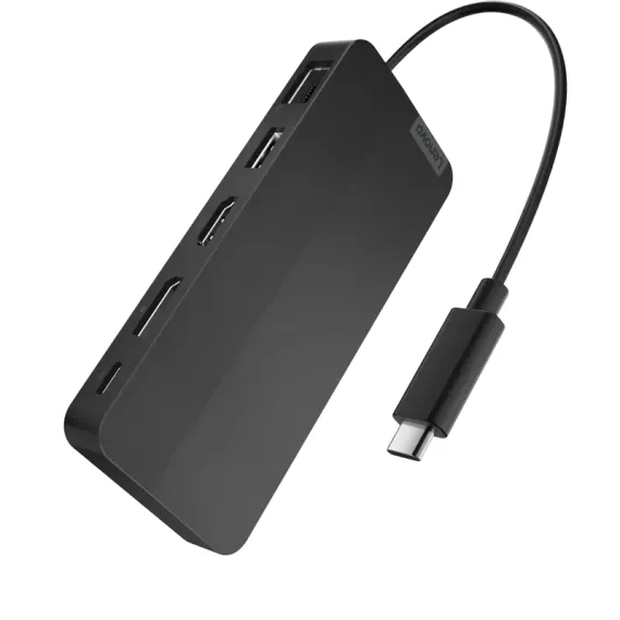 ДОК-СТАНЦИЯ LENOVO USB-C DUAL DISPLAY TRAVEL DOCK, ЧЕРНЫЙ