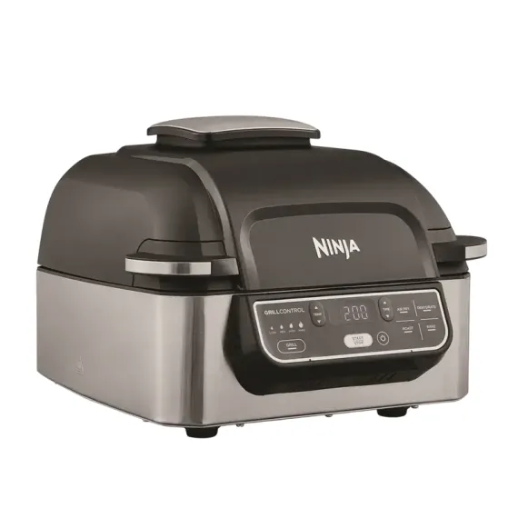 ЭЛЕКТРИЧЕСКИЙ ГРИЛЬ NINJA SIZZLE AG301EU, 1760ВТ, ЧЁРНЫЙ | СЕРЕБРИСТЫЙ