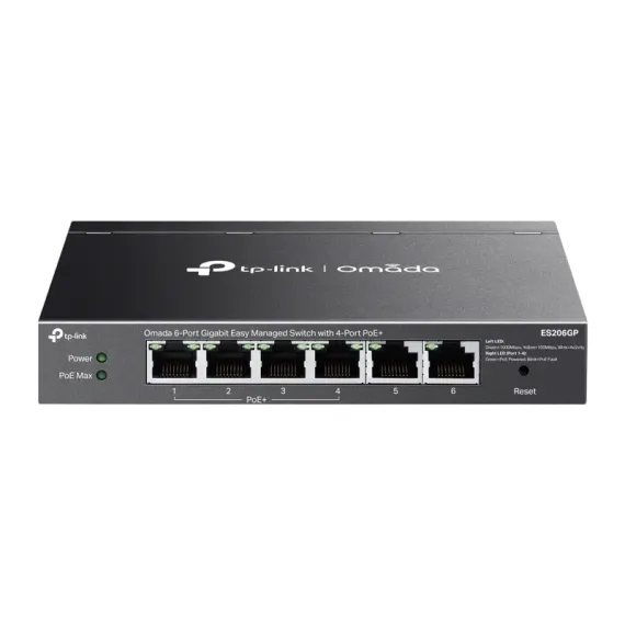 POE КОММУТАТОР TP-LINK ES206GP, 4X IEEE 802.3AF/AT POE+