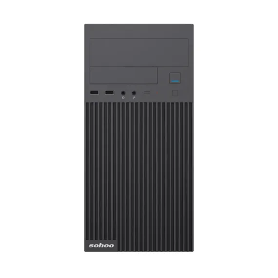 КОМПЬЮТЕРНЫЙ КОРПУС SOHOO 6521BK, MICRO-ATX, ATX, ЧЁРНЫЙ