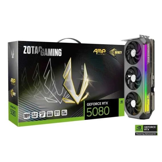ВИДЕОКАРТА ZOTAC GAMING GEFORCE RTX 5080 AMP EXTREME INFINITY
