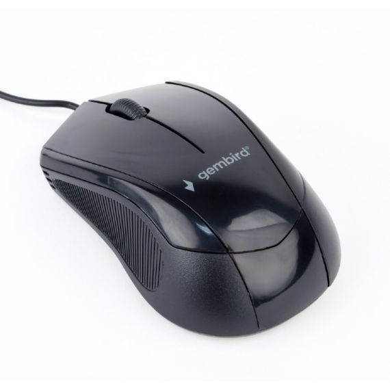 GEMBIRD MUS-3B-02, OPTICAL MOUSE, 3-BUTTON, 1000DPI, USB, BLACK