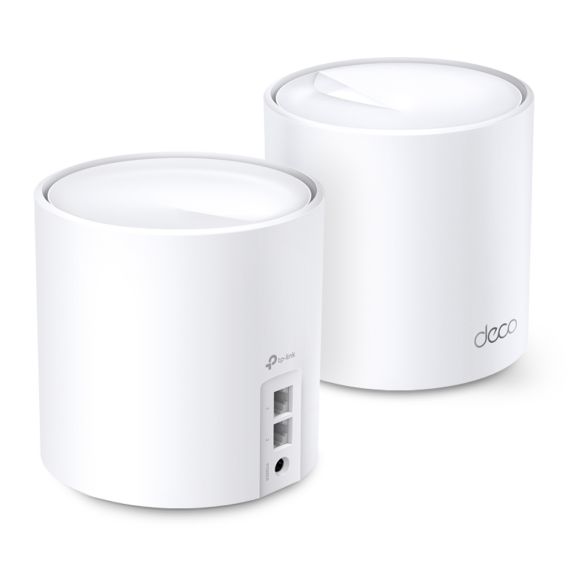 MESH WI-FI 6 SYSTEM TP-LINK DECO X60 (2-PACK) / AX3000 DUAL BAND /  2 LAN/WAN GIGABIT PORT