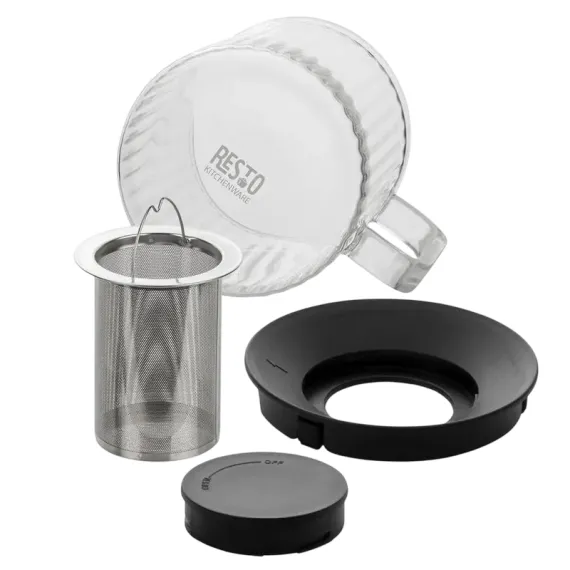 ЗАВАРОЧНЫЙ ЧАЙНИК RESTO 90517, 1Л, ЧЁРНЫЙ