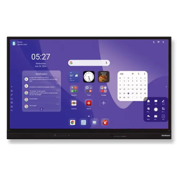 ИНТЕРАКТИВНЫЙ ДИСПЛЕЙ STARBOARD IFPD-YL5U-75: 75", 4K TOUCH, ANDROID 14, 8/128GB