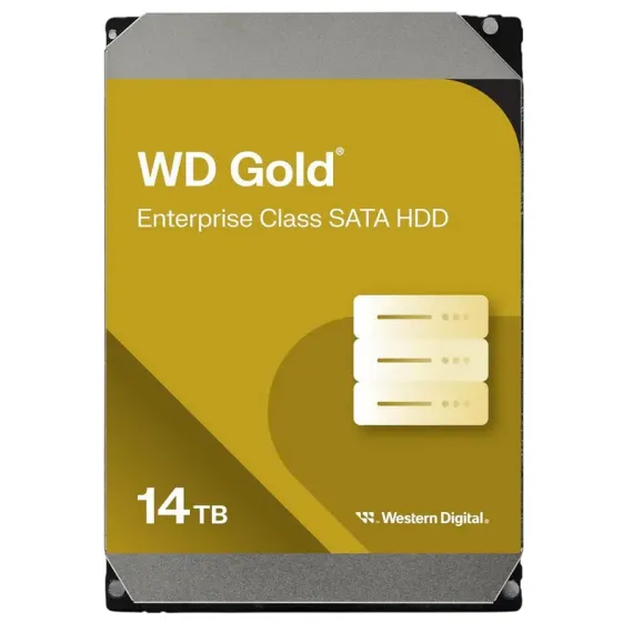 ЖЕСТКИЙ ДИСК WESTERN DIGITAL WD GOLD, 3.5", 14 ТБ