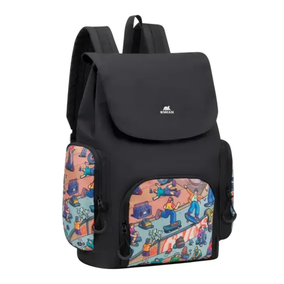 РЮКЗАК RIVACASE 5425, ПОЛИЭСТЕР, SKATERS