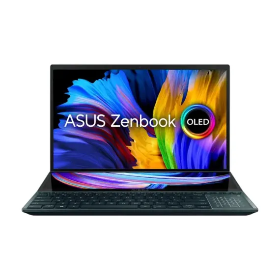 НОУТБУК 15,6" ASUS ZENBOOK PRO DUO 15 OLED UX582LR, CELESTIAL BLUE, INTEL CORE I7-10870H, 16ГБ/1024ГБ, WINDOWS 10 PRO 64-BIT