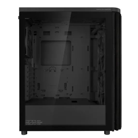 КОМПЬЮТЕРНЫЙ КОРПУС ASUS PROART PA401 WOOD TG, MIDI-TOWER, БЕЗ БЛОКА ПИТАНИЯ, ЧЁРНЫЙ