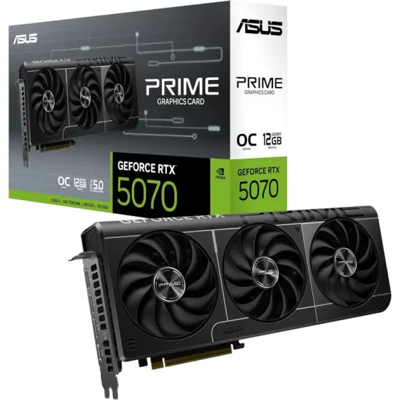ВИДЕОКАРТА ASUS PRIME-RTX5070-O12G, 12ГБ GDDR7 192БИТ