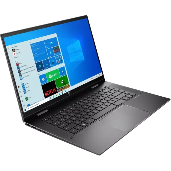 НОУТБУК 15,6" HP ENVY X360 15-EU0007UR, NIGHTFALL BLACK, AMD RYZEN 7 5700U, 16ГБ/1024ГБ, WINDOWS 10 HOME 64-BIT, RUSSIAN