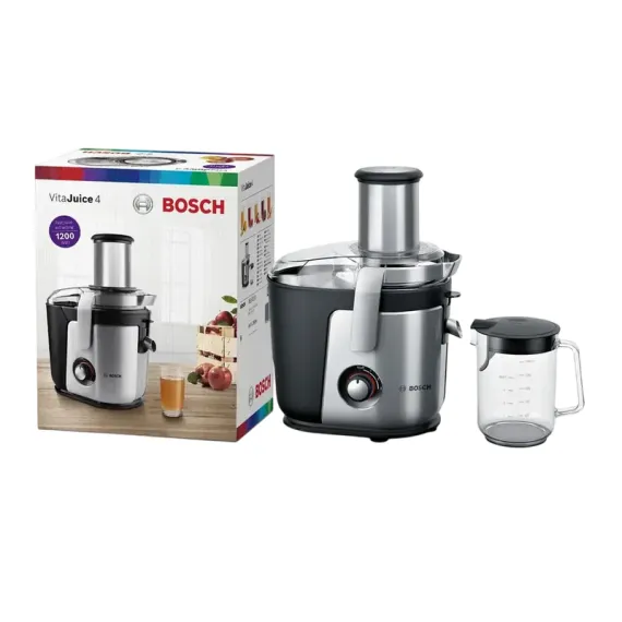 СОКОВЫЖИМАЛКА BOSCH VITAJUICE 4 MES4010, НЕРЖАВЕЮЩАЯ СТАЛЬ | ЧЕРНЫЙ