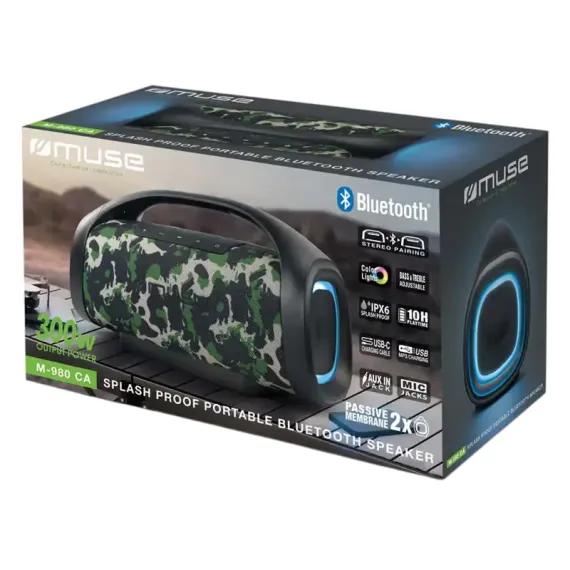 ПОРТАТИВНАЯ КОЛОНКА MUSE M-980 CA, КАМУФЛЯЖ