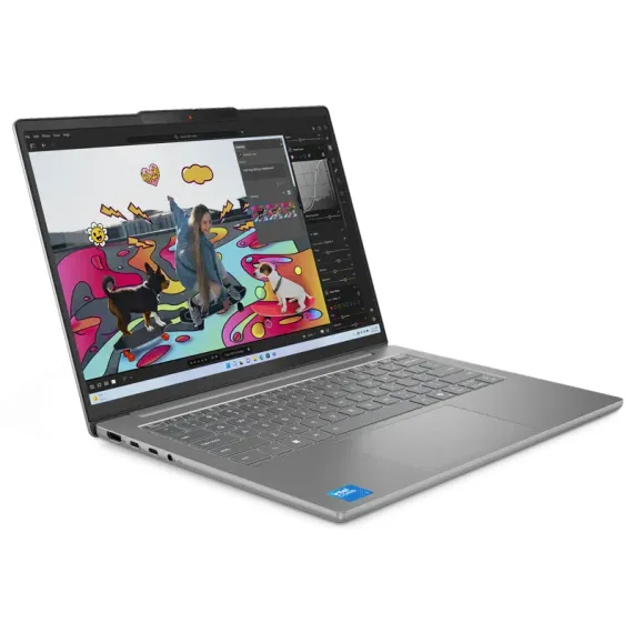 НОУТБУК 14" LENOVO IDEAPAD SLIM 5 14IRH10R, LUNA GREY, INTEL CORE 7 240H, 32ГБ/1024ГБ, БЕЗ ОС