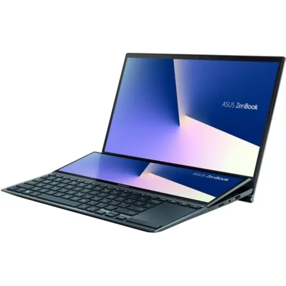 НОУТБУК 14" ASUS ZENBOOK DUO UX482EG, CELESTIAL BLUE, INTEL CORE I7-1165G7, 16 ГБ/512ГБ, WINDOWS 10 PRO 64-BIT