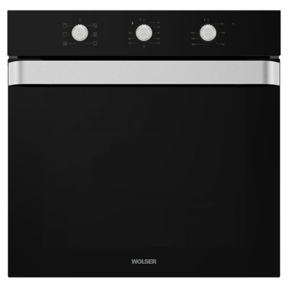 ВСТРАИВАЕМЫЙ ЭЛЕКТРИЧЕСКИЙ ДУХОВОЙ ШКАФ WOLSER WL-AM 672 DARK BLACK GLASS