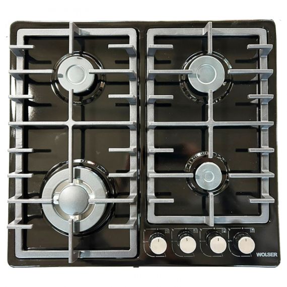ВАРОЧНАЯ ГАЗОВАЯ ПОВЕРХНОСТЬ WOLSER WL-TR 6400 SHINY BLACK TURBO  FFD