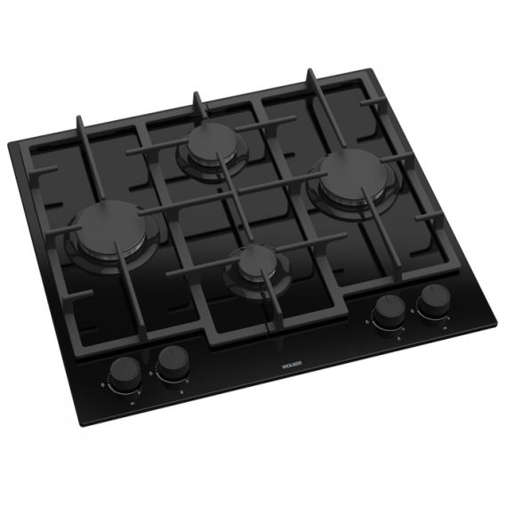 ВАРОЧНАЯ ГАЗОВАЯ ПОВЕРХНОСТЬ WOLSER  WL-F  6409 BLCK GL FFD ROMB