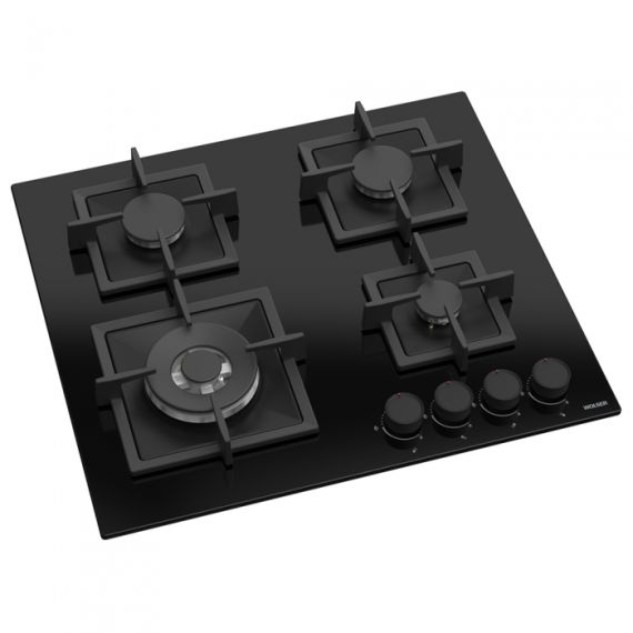ВАРОЧНАЯ ГАЗОВАЯ ПОВЕРХНОСТЬ WOLSER  WL-F 6410 TURBO BLACK GL FFD