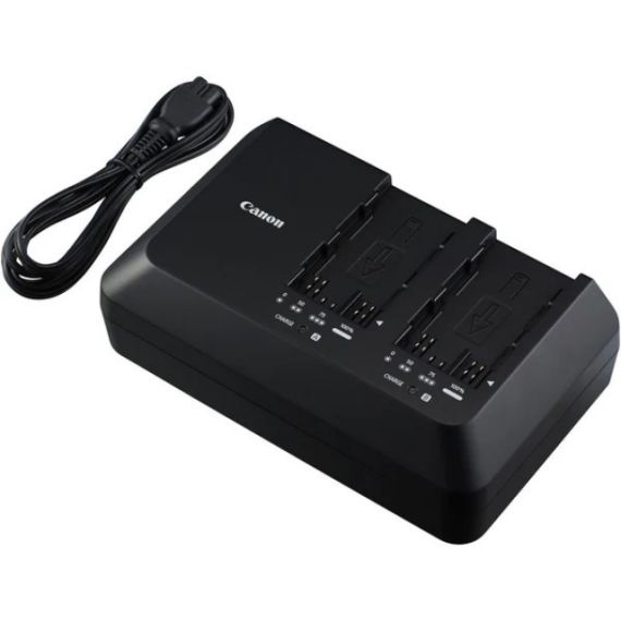 BATTERY CHARGER CANON CG-A10 FOR EOS C300 MARK II, C200, AND C200B, 2 X BATTERIES BP-A30 OR BP-A60 CHARGING (0872C003)