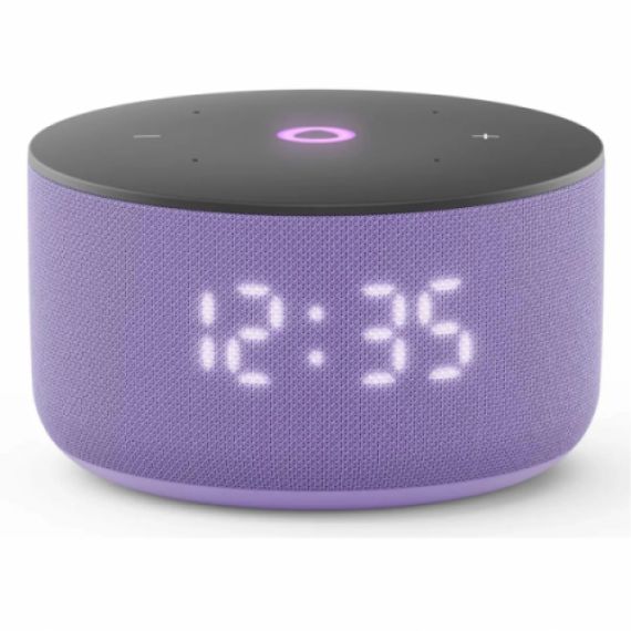 SMART SPEAKER (YNDX-00027LIL)  YANDEX STATION MINI 3 WITH ALISA, LILAC, LED DISPLAY, SMART HOME CONTROL CENTER, NO HUB REQUIRED, WI-FI-AC + BT5.0, ALISA ASSISTANT BUILT-IN, 12W, SENSOR BUTTONS, 3 MICROPHONES