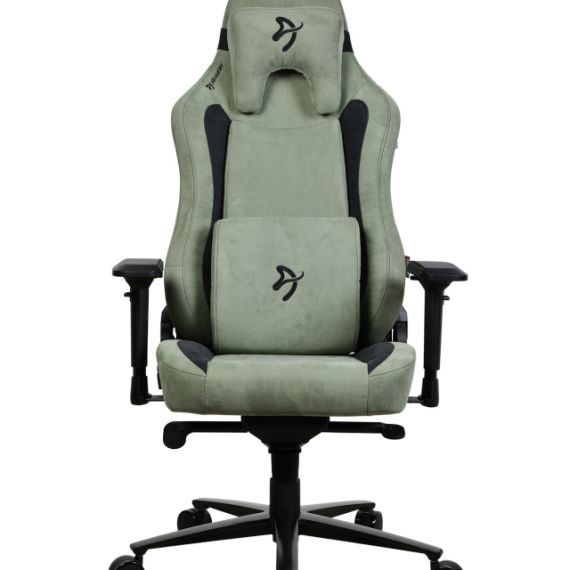 GAMING/OFFICE CHAIR AROZZI VERNAZZA SUPERSOFT FABRIC, FOREST, VELVETY TEXTURE FLUID-REPELLANT, MAX WEIGHT UP TO 135-145KG / HEIGHT 165-190CM, TILT  ANGLE LOCK, RECLINE 165°, 4D ARMRESTS, HEAD AND LUMBER CUSHIONS, METAL FRAME, ALUMINIUM WHEELBASE, GAS LIFT