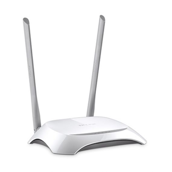 TP-LINK TL-WR840N  N300 WIRELESS ROUTER, BROADCOM, 2T2R, 300MBPS ON 2.4GHZ, 802.11N/B/G, 1 WAN + 4 LAN, 2 FIXED ANTENNAS, +EU ADAPTER