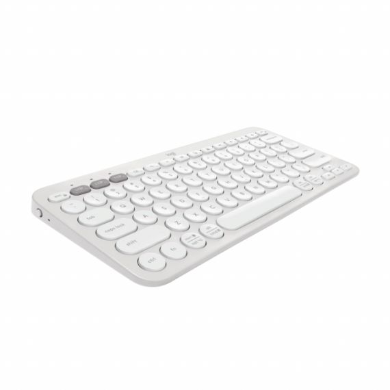 LOGITECH BLUETOOTH PEBBLE KEYS2 K380S MULTI-DEVICE KEYBOARD, TONAL WHITE - US / RU