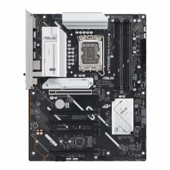 ASUS PRIME B860-PLUS WIFI, SOCKET 1851, INTEL(R) B860 (ULTRA 2 SERIES CPU), CPU GRAPHICS, HDMI, DP, DUAL 4XDDR5-8666, 5XPCIE X16 5.0, 4XSATA3, RAID, 2XM.2 5.0, 1XPCIE X1, REALTEK 7.1 HDA, 2.5GBE LAN, WIFI6E/BT, 1XUSB-C3.2 GEN2X2, 2XUSB3.2GEN2, 4XUSB3.2(1C+3