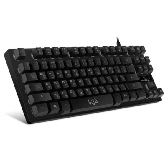 SVEN KB-G7400 GAMING KEYBOARD, MEMBRANE WITH TACTILE FEEDBACK, 87 KEYS, 12 FN-KEYS, BACKLIGHT, USB, BLACK