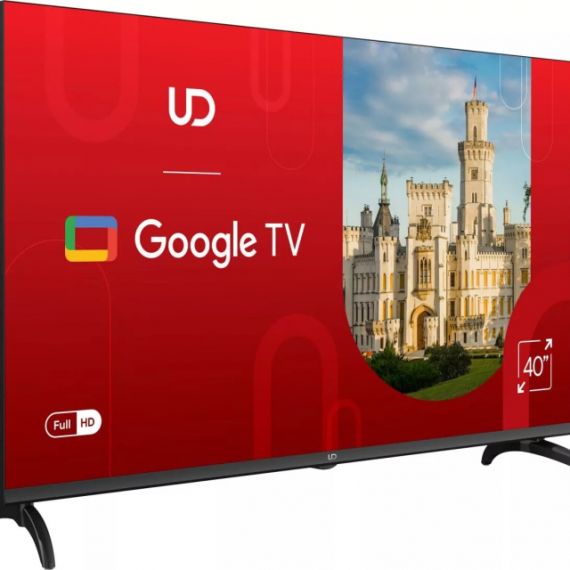 40” LED TV UD 40GF5210, BLACK (1920X1080 FHD, GOOGLE TV, 3 X HDMI, 2 X USB, WI-FI (2.4GHZ+5GHZ), DVB-T/T2/C/S2, SPEAKERS 2 X 8W DOLBY AUDIO, VESA 200X200, 5.4 KG)