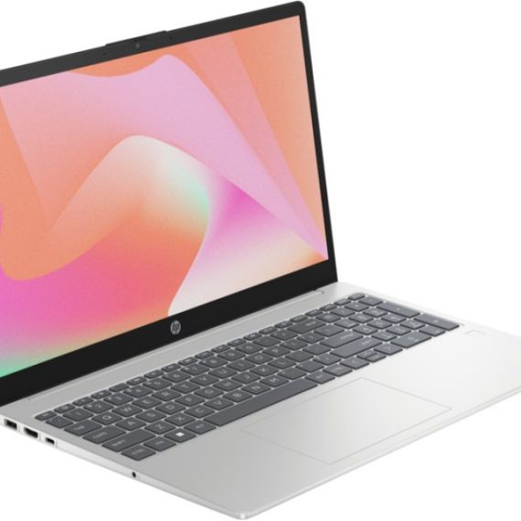 HP LAPTOP 15 NATURAL SILVER (15-FD0194CI), 15.6” IPS FHD 300 NITS (INTEL CORE I5-1334U, 10XCORE, UP TO 4.6 GHZ, 16GB (2X8) DDR4 RAM, 1TB PCIE NVME SSD, INTEL IRIS XE GRAPHICS, NO ODD, WIFI-AX6/BT5.3, TYPE-C, 41WH 3CELL, 720P HD WEBCAM, EN/RU, FREEDOS, 1.6