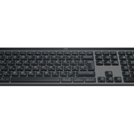 LOGITECH WIRELESS MX KEYS S ADVANCED ILLUMINATED KEYBOARD, LOGITECH UNIFYING 2.4GHZ WIRELESS TECHNOLOGY, BLUETOOTH LOW ENERGY, RECHARGEABLE WITH USB TYPE C, UKR, GRAPHITE