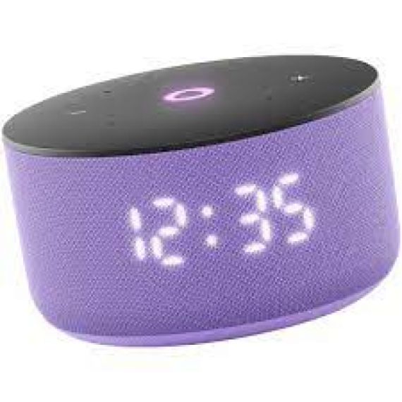 SMART SPEAKER (YNDX-00027LIL)  YANDEX STATION MINI 3 WITH ALISA, LILAC, LED DISPLAY, SMART HOME CONTROL CENTER, NO HUB REQUIRED, WI-FI-AC + BT5.0, ALISA ASSISTANT BUILT-IN, 12W, SENSOR BUTTONS, 3 MICROPHONES