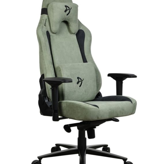 GAMING/OFFICE CHAIR AROZZI VERNAZZA SUPERSOFT FABRIC, FOREST, VELVETY TEXTURE FLUID-REPELLANT, MAX WEIGHT UP TO 135-145KG / HEIGHT 165-190CM, TILT  ANGLE LOCK, RECLINE 165°, 4D ARMRESTS, HEAD AND LUMBER CUSHIONS, METAL FRAME, ALUMINIUM WHEELBASE, GAS LIFT