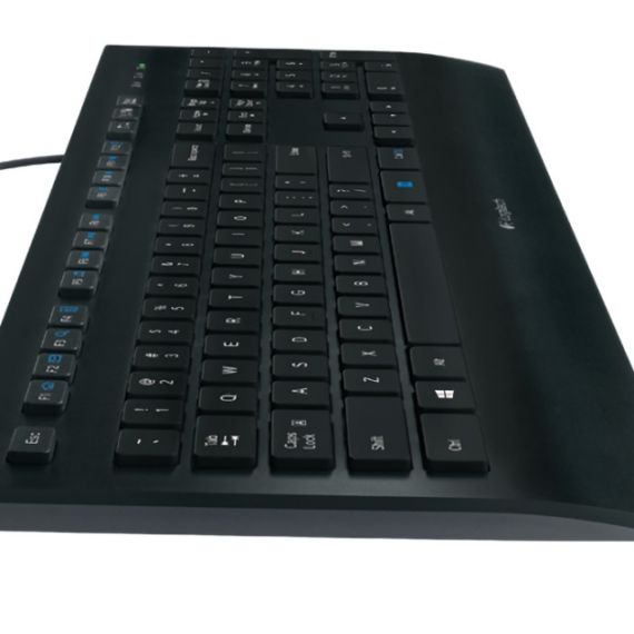 LOGITECH KEYBOARD K280E FOR BUSINESS, USB, SPLASH-PROTECTED, US INT'L, BLACK