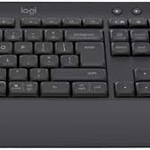 LOGITECH WIRELESS SIGNATURE MK650 COMBO FOR BUSINESS, UPGRADED SHORTCUTS AND INTEGRATED PALM REST, BLUETOOTH LOW ENERGY WIRELESS (BLUETOOTH 5.1) OR LOGI BOLT USB RECEIVER, GRAPHITE - US / RU