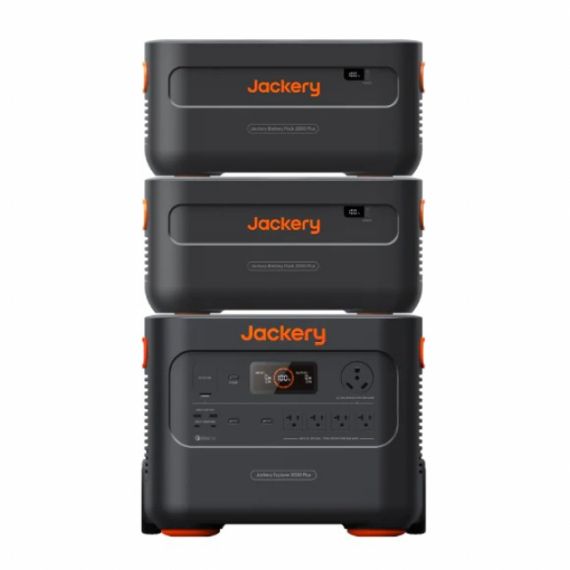 JACKERY ”EXPLORER 2000 PLUS” PORTABLE POWER STATION, CAPACITY: 2042.8WH, AC OUTPUT: 3000W, LCD, 2* USB-A, 2*USB-C, 3*AC OUTPUT, 1 CAR PORT, DC OUTPUT, 4000 CYCLES LIFEPO4, JACKERY APP, WEIGHT:27.9KG, 373,6X473X359,4MM, CHARGE 0-100% IN 1.7 HOUR, BLACK/ORA