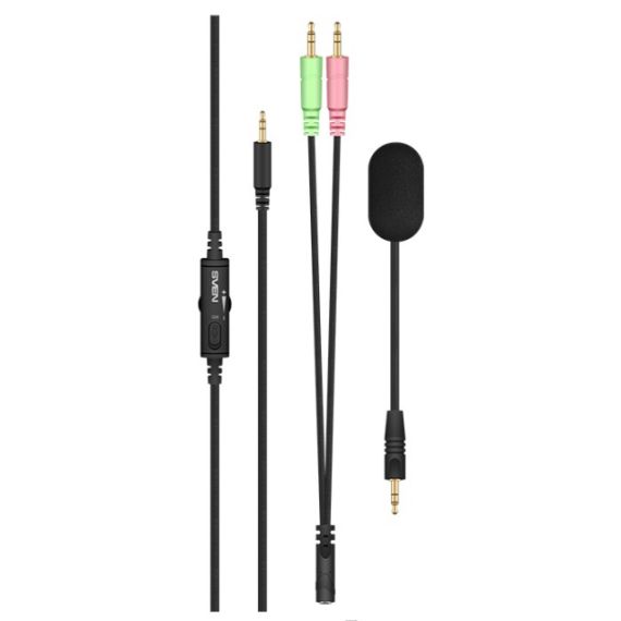 SVEN AP-G999MV, GAMING HEADPHONES WITH MICROPHONE, PULL-OUT MICROPHONE, 3.5MM (4 PIN) OR 2*3.5 MM (3 PIN) STEREO MINI-JACK, CABLE LENGTH: 2.2M , GRAY
