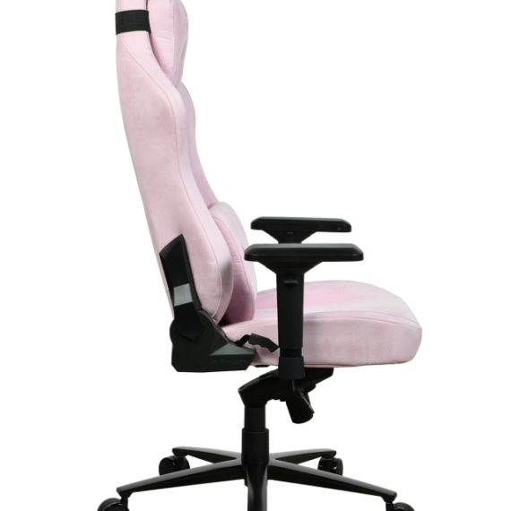 GAMING/OFFICE CHAIR AROZZI VERNAZZA SUPERSOFT FABRIC, PINK, VELVETY TEXTURE FLUID-REPELLANT, MAX WEIGHT UP TO 135-145KG / HEIGHT 165-190CM, TILT  ANGLE LOCK, RECLINE 165°, 4D ARMRESTS, HEAD AND LUMBER CUSHIONS, METAL FRAME, ALUMINIUM WHEELBASE, GAS LIFT 4