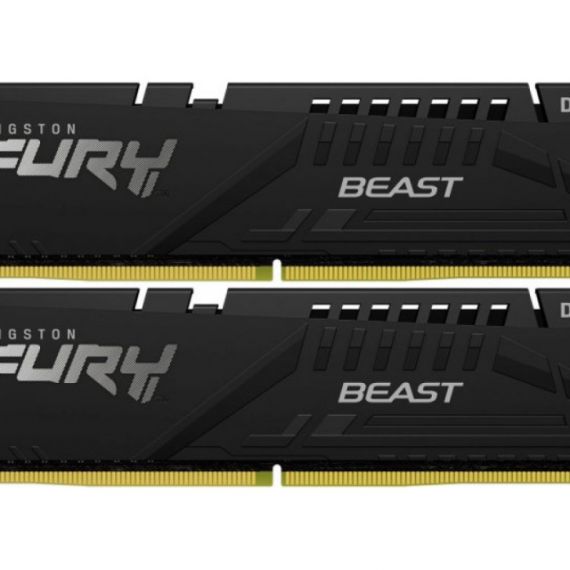 16GB (KIT OF 2*8GB) DDR5-6000  KINGSTON FURY(R) BEAST DDR5, PC48000, CL30, 1RX16, 1.4V, AUTO-OVERCLOCKING, ASYMMETRIC BLACK LOW-PROFILE HEAT SPREADER, INTEL XMP 3.0 READY (EXTREME MEMORY PROFILES)