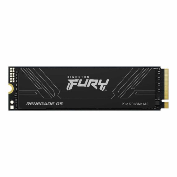 M.2 NVME SSD 1.0TB KINGSTON FURY RENEGADE G5, PCIE5.0 X4 NVME, M2 TYPE 2280 FORM FACTOR, SINGLE-SIDED, SEQUENTIAL READS 14200 MB/S, SEQUENTIAL WRITES 11000 MB/S, MAX RANDOM 4K READ 2,200,000 / WRITE 2,100,000 IOPS, SM2508 CONTROLLER, DRAM CACHE, TBW 1.0PB