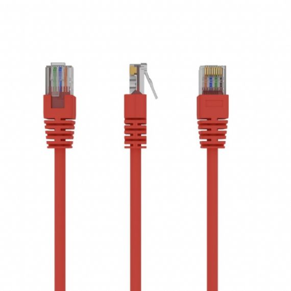 UTP CAT.5E PATCH CORD, 1.5M, RED