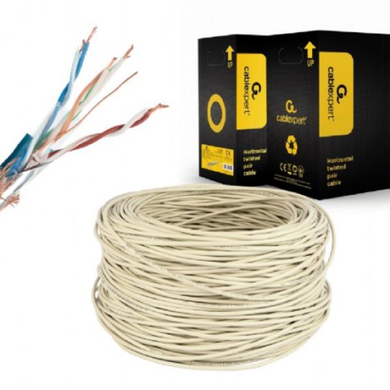 CABLE SFTP GEMBIRD SPC-5004E DOUBLE SHIELDED LAN CABLE WITH STRANDED WIRES, CAT5E, AWG24 SOLID COPPER, 305M