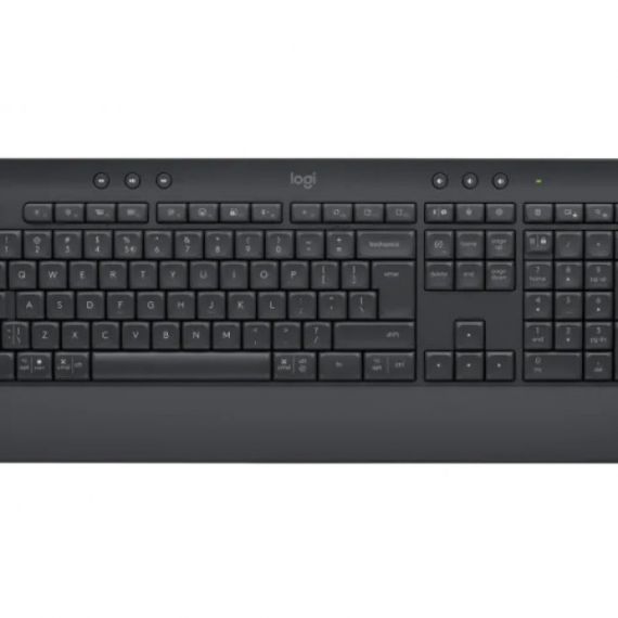 LOGITECH WIRELESS KEYBOARD SIGNATURE K650, UPGRADED SHORTCUTS AND INTEGRATED PALM REST, BLUETOOTH LOW ENERGY WIRELESS (BLUETOOTH 5.1) OR LOGI BOLT USB RECEIVER, GRAPHITE - US / RU