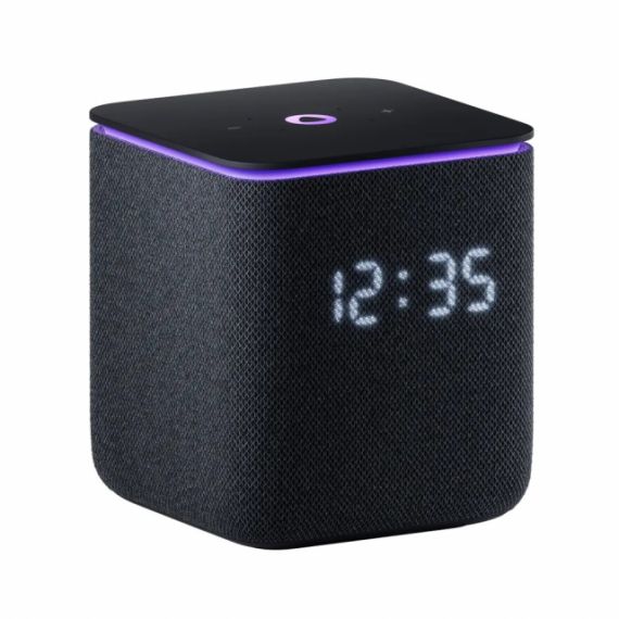 SMART SPEAKER (YNDX-00054BLK)  YANDEX STATION MIDI ZIGBEE WITH ALISA, BLACK, SMART HOME CONTROL CENTER WITH ZIGBEE, NO HUB REQUIRED, WI-FI-AC + BT4.2, ALISA ASSISTANT BUILT-IN, 24W, SENSOR BUTTONS, 4 MICROPHONES, LED DISPLAY