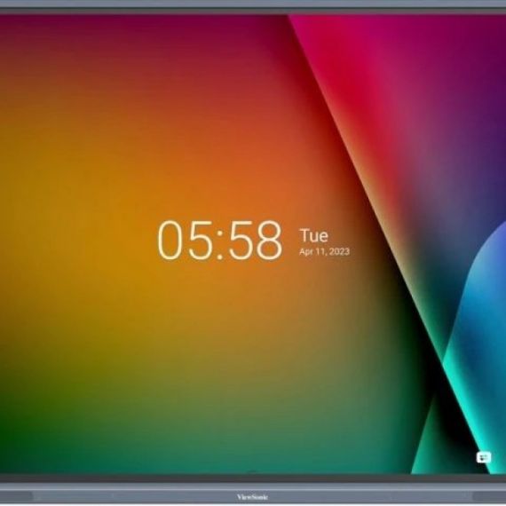 VIEWSONIC IFP7533-G, EDUCATION - CLASSROOM ESSENTIALS, 75” 40 MULTI TOUCH, 7H, 3840X2160, 400NITS, 5000:1, 8GB RAM/128GB STORAGE, OPS X1, WI-FI SLOT X1, HDMI-IN X3, HDMI OUT X1, VGA X1, USB-A X5, USB-B X2,USB-C X1, SPDIF X1, EARPHONE X1, AUDIO X1, RJ45 X2