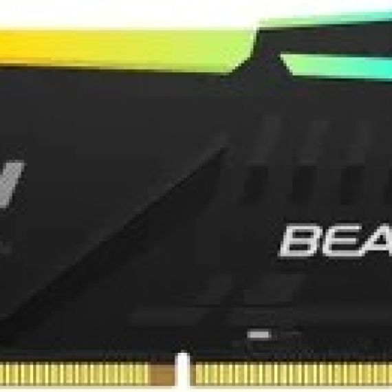 16GB DDR5-6400  KINGSTON FURY(R) BEAST DDR5 RGB EXPO, PC51200, CL32, 1.4V, 1RX8, AUTO-OVERCLOCKING, ASYMMETRIC BLACK LARGE HEAT SPREADER, DYNAMIC RGB EFFECTS FEATURING FURY INFRARED SYNC TECHNOLOGY, AMD(R) EXPO V1.1 AND INTEL(R) EXTREME MEMORY PROFILES (INTEL(R) 